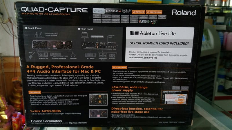 SOUND CARD ROLAND UA-55 QUAD-CAPTURE – Long Nguyễn