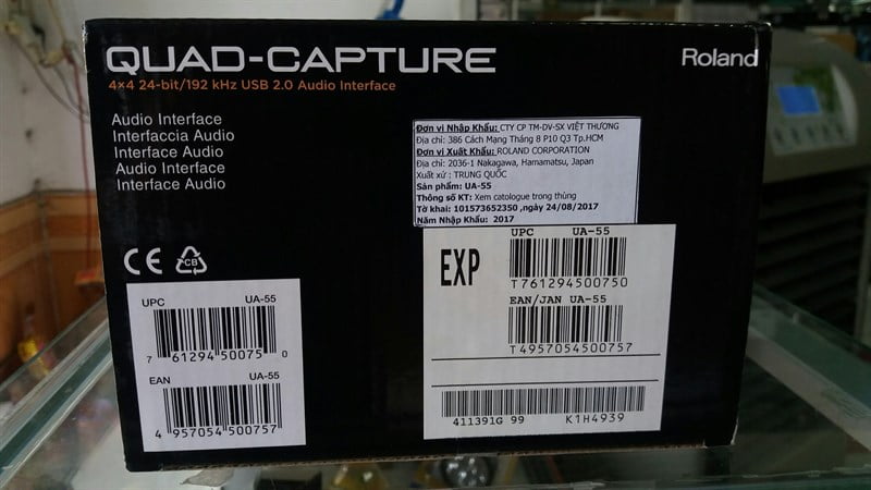 SOUND CARD ROLAND UA-55 QUAD-CAPTURE – Long Nguyễn