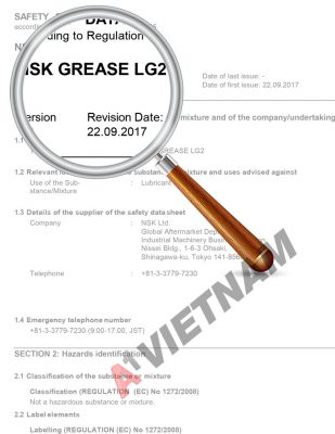 MSDS NSK LG2