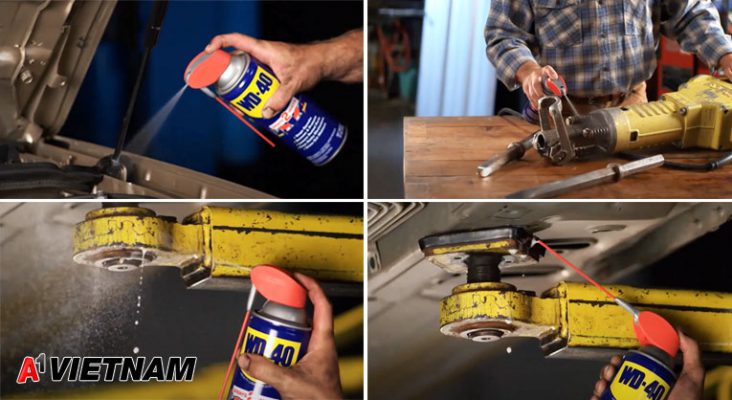 Ứng dụng dầu chống rỉ sét WD-40