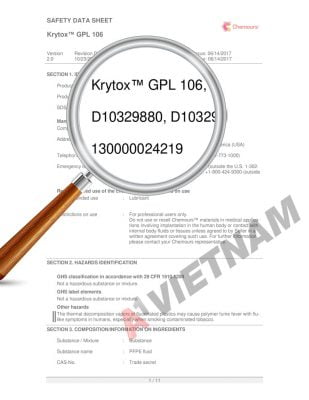 Krytox GPL-106 TDS