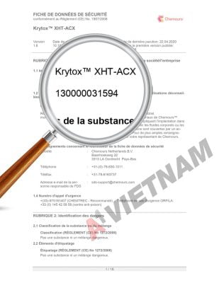 Krytox XHT-ACT SDS