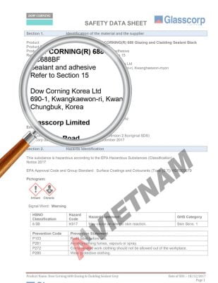 MSDS Dow Corning 688