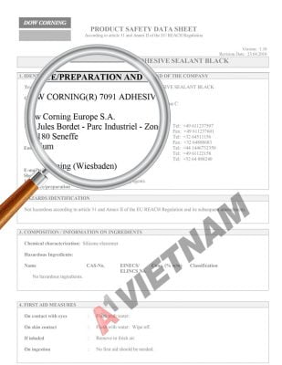 MSDS Dow Corning 7091