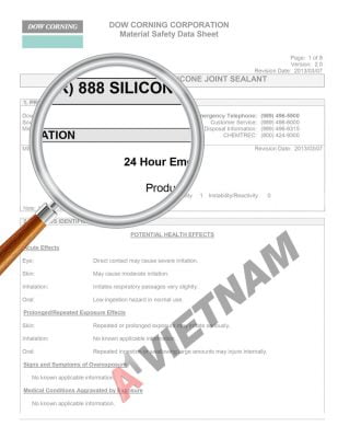 MSDS Dow Corning 888