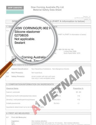 MSDS Dow Corning 902