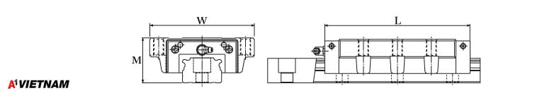 Sơ đồ thanh trượt THK SVR 55LC