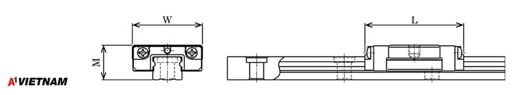 Sơ đồ thanh trượt THK SRS 5M