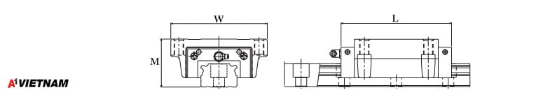 Sơ đồ thanh trượt THK SVR 55LCH