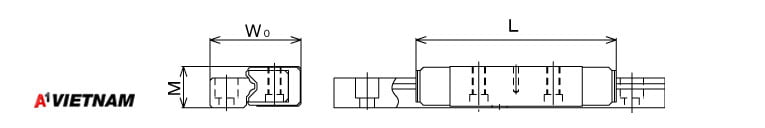 Sơ đồ thanh trượt THK HR918 / HR918M