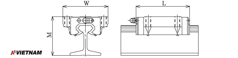 Sơ đồ thanh trượt THK JR25A