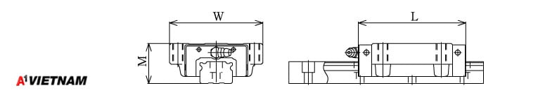 Sơ đồ thanh trượt THK NR85A