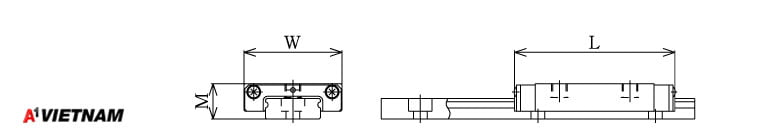 Sơ đồ thanh trượt THK RSR3WM