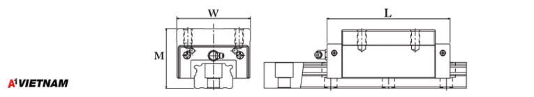 Sơ đồ thanh trượt THK SVR 45RH