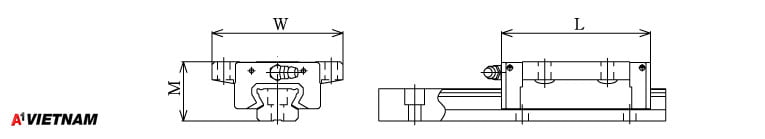 Sơ đồ thanh trượt THK SSR 25XTB