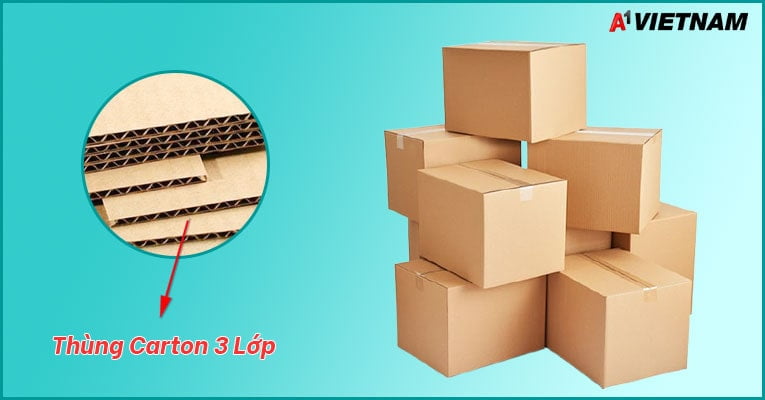 Thùng Carton 3 Lớp - Sản Xuất Theo Yêu Cầu