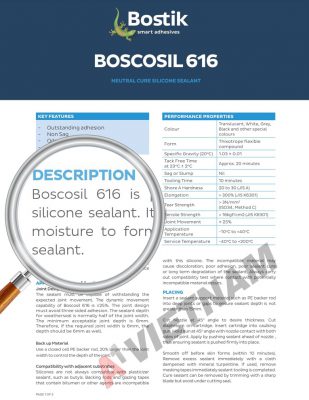 Bostik Boscosil 616 - Phân Phối Chính Hãng Tại Việt Nam