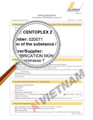 Kluber Centoplex 2 SDS