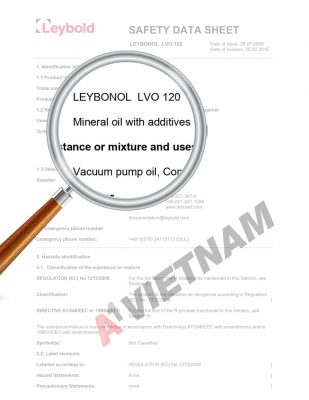 Dầu Chân Không Leybonol LVO 120 MSDS