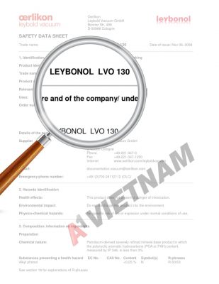 Dầu Chân Không Leybonol LVO 130 MSDS