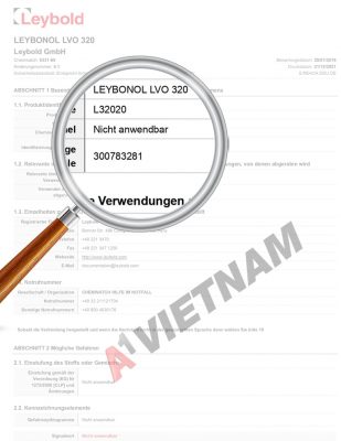 Dầu Chân Không Leybonol LVO 320 MSDS