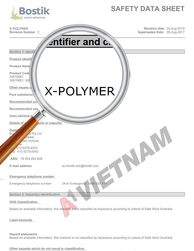 MSDS Bostik X-Polymer