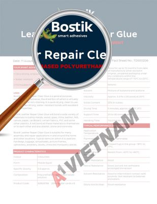 MSDS Bostik Leather Adhesive