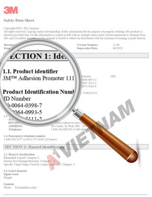 3M Adhesion Promoter 111 MSDS