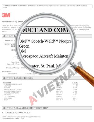 MSDS 3M Scotch Weld Adhesive 1357