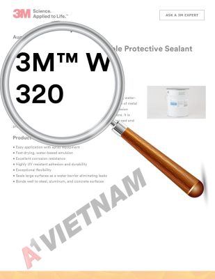 3M Water-Based Sprayable Protective Sealant 320 MSDS