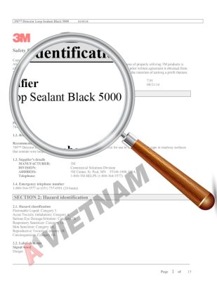 SDS 3M Detector Loop Sealant 5000