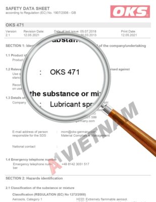 Mỡ OKS 471 MSDS