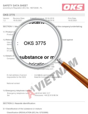 Dầu OKS 3775 SDS