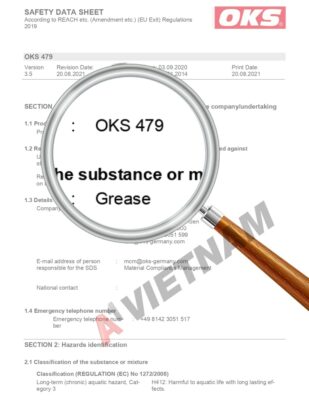 Mỡ OKS 479 MSDS