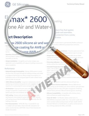 GE Elemax 2600 Silicone Air and Water-resistive Barrier Coating SDS