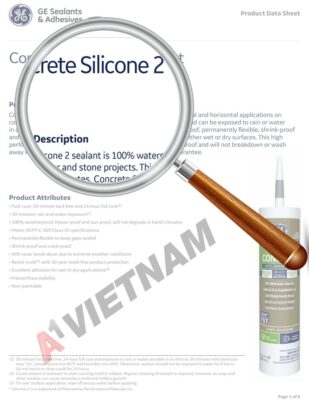 GE Concrete Silicone 2 Sealant TDS