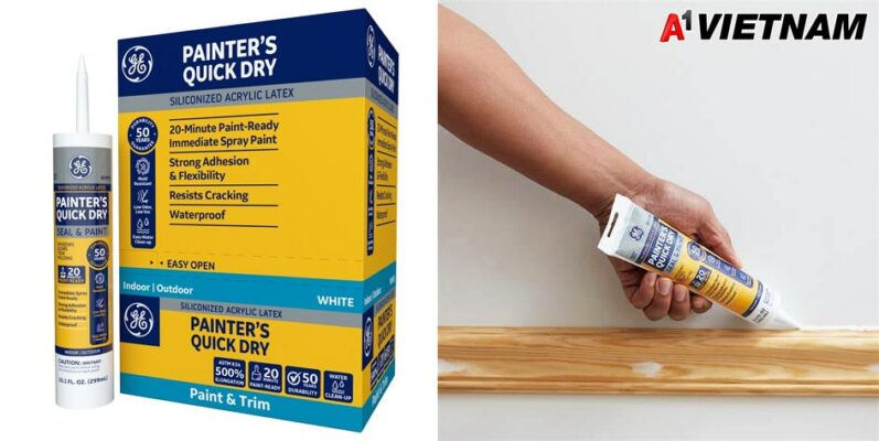 Keo GE Painters Quick Dry Siliconized Acrylic Latex Caulk