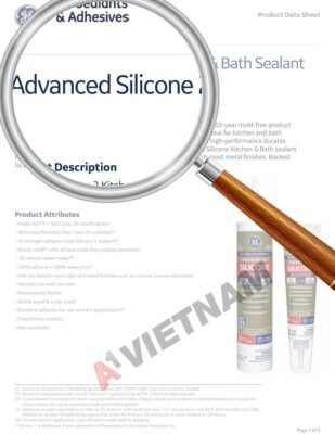 TDS GE Advanced Silicone 2 Kitchen & Bath Sealant