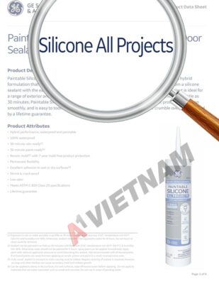 TDS GE Paintable Silicone All Projects Window & Door Sealant