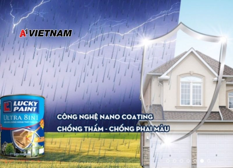 Sơn chống thấm công nghệ Nano Coating Lucky Paint